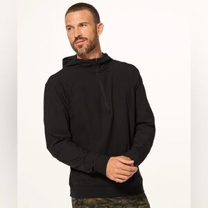 Lululemon Cross Chill 1/2 Zip Hoodie Pullover in Black, Men’s size Large